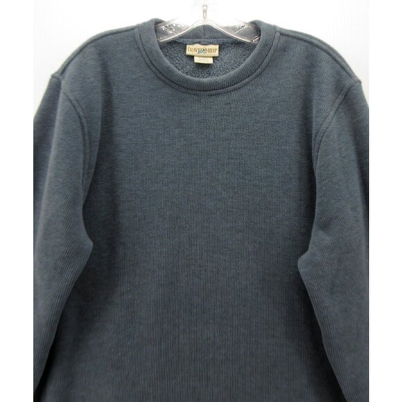 VINTAGE Travel Smith Sweater Medium Pullover Thermal Waffle Crew USA - Picture 2 of 10